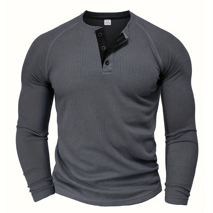 Neil | Classic Button Henley Shirt