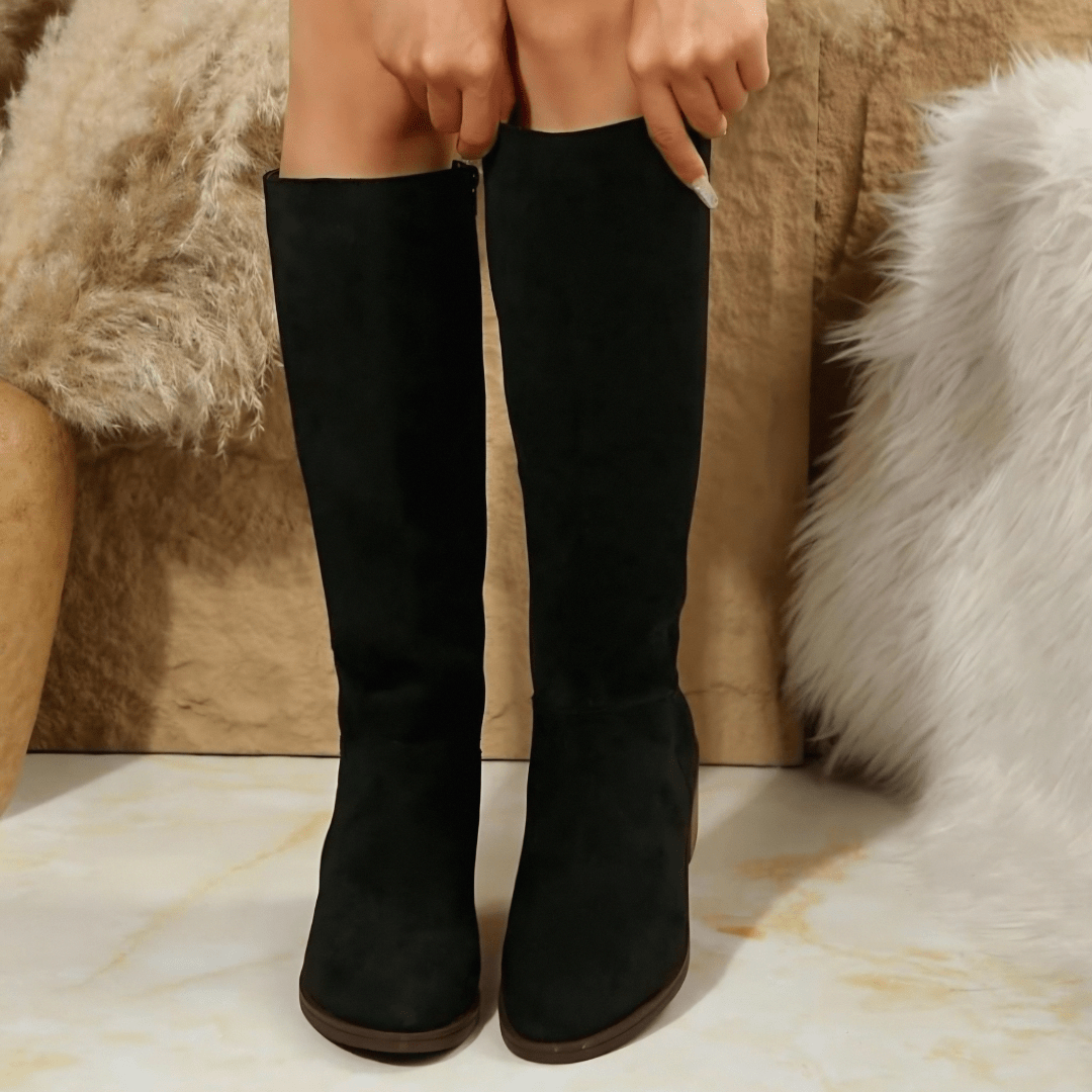 Boots For Women | Knee-High Rounded Toe
