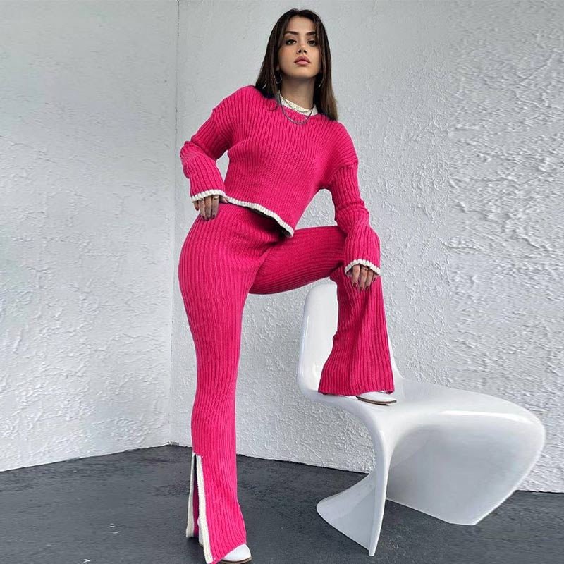 Women's Outfit Set | High Waist Cropped Top