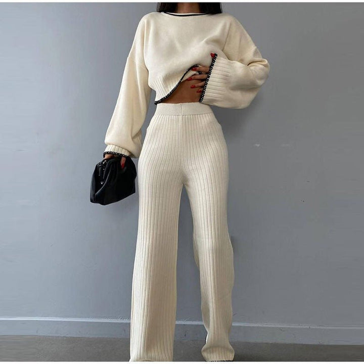 Women's Outfit Set | High Waist Cropped Top