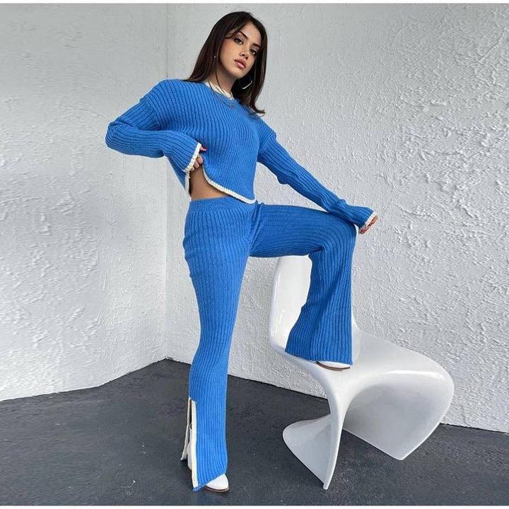 Women's Outfit Set | High Waist Cropped Top