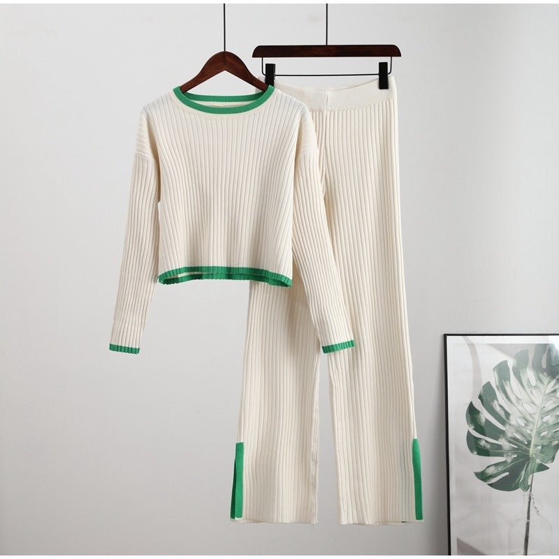 Women's Outfit Set | High Waist Cropped Top