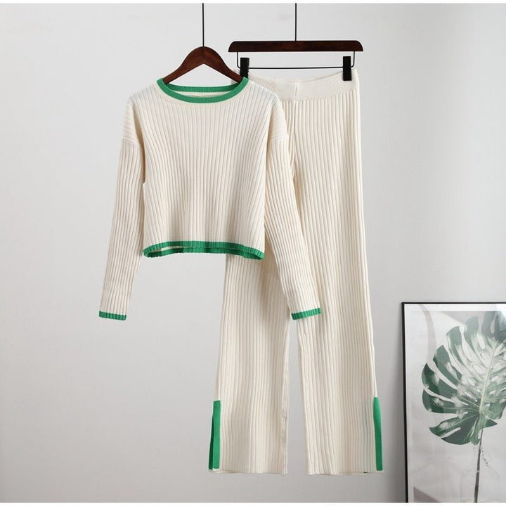 Women's Outfit Set | High Waist Cropped Top
