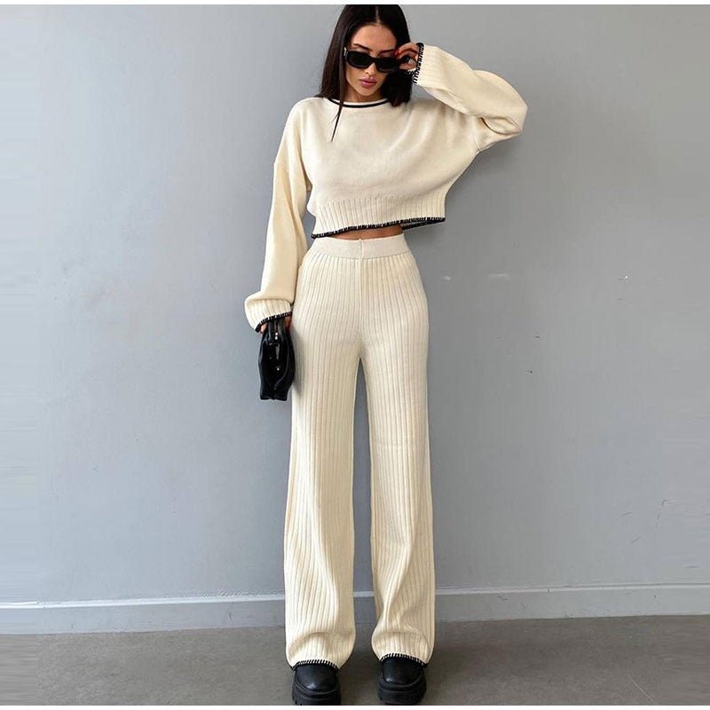 Women's Outfit Set | High Waist Cropped Top