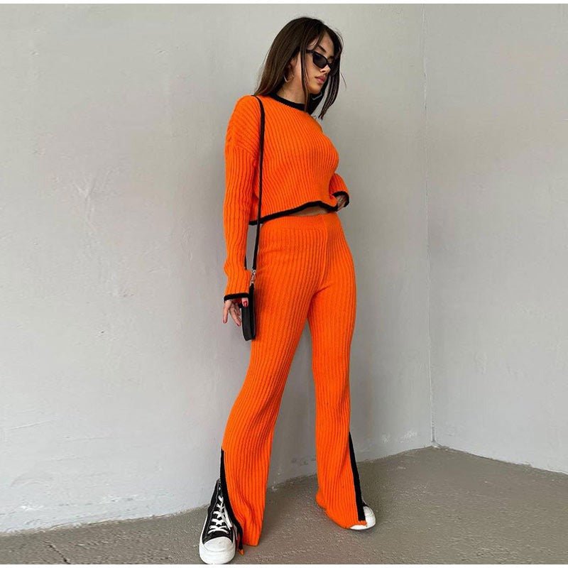 Women's Outfit Set | High Waist Cropped Top