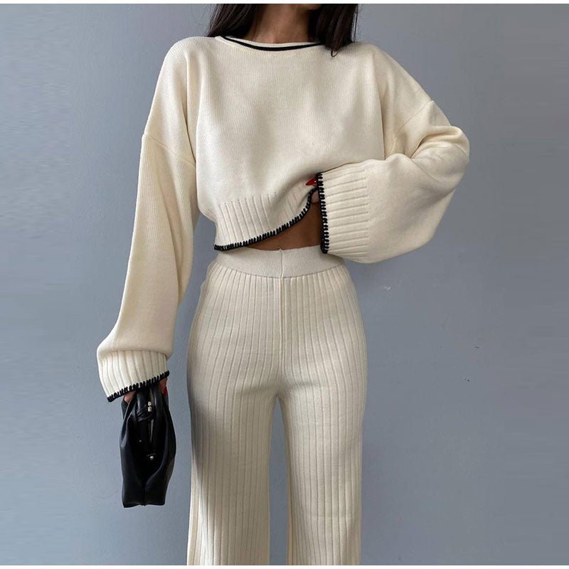 Women's Outfit Set | High Waist Cropped Top