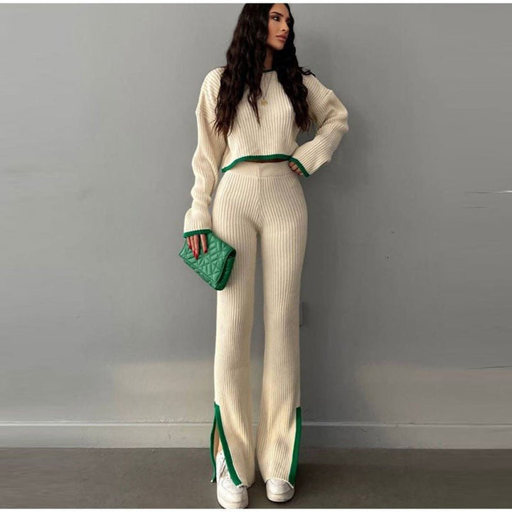 Women's Outfit Set | High Waist Cropped Top