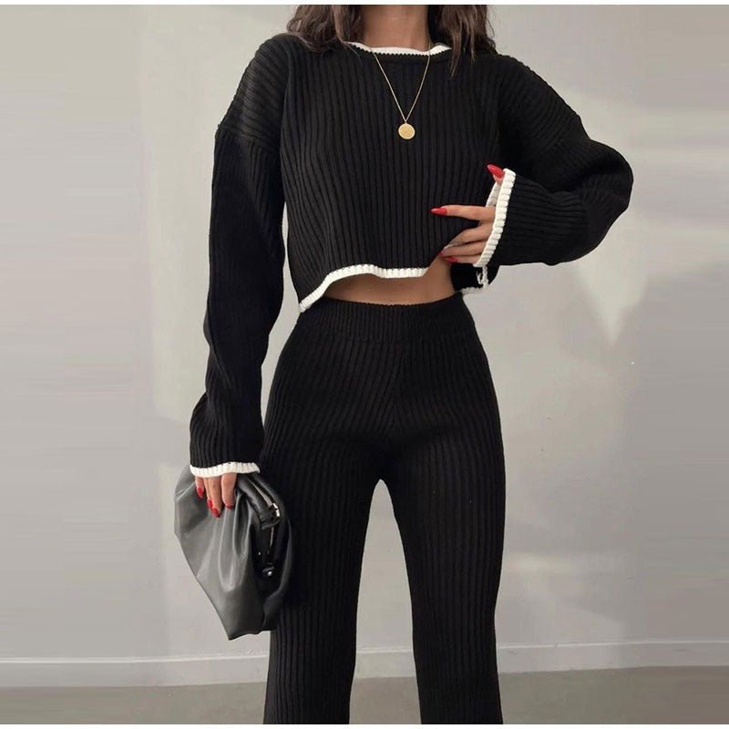 Women's Outfit Set | High Waist Cropped Top
