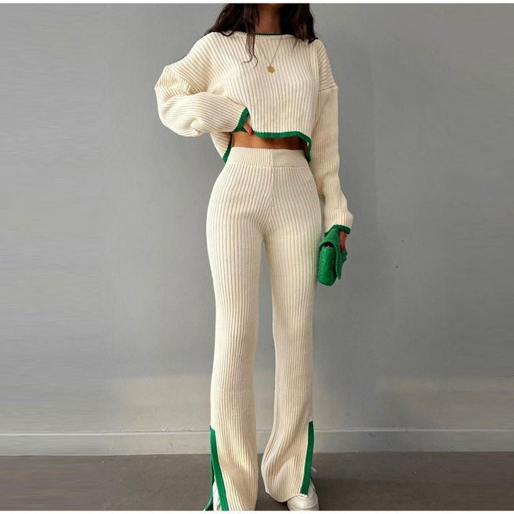 Women's Outfit Set | High Waist Cropped Top