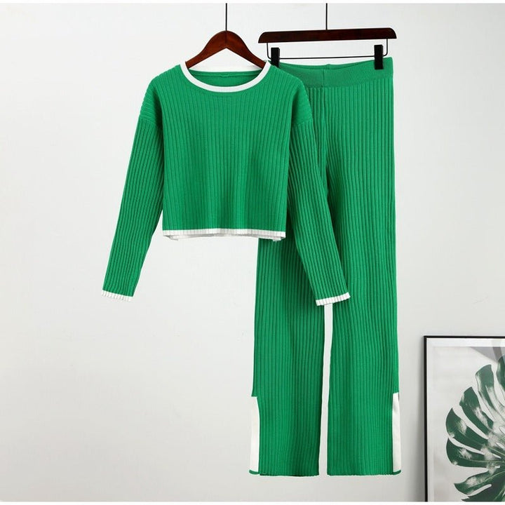 Women's Outfit Set | High Waist Cropped Top