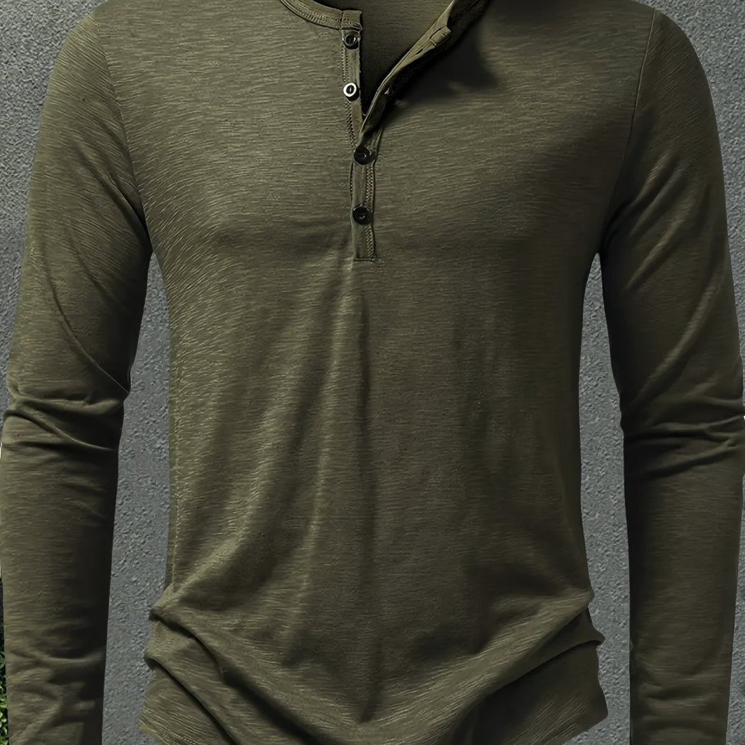 Oscar | Classic Button-Placket Henley