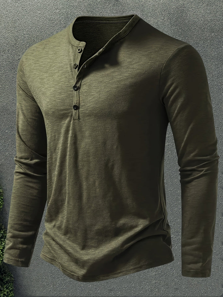 Oscar | Classic Button-Placket Henley