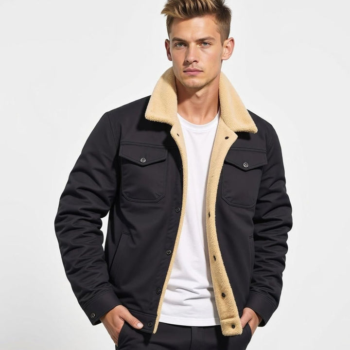 Palmer | Men's Sherpa-Lined Fleece Relaxed-Fit Winter Jacket