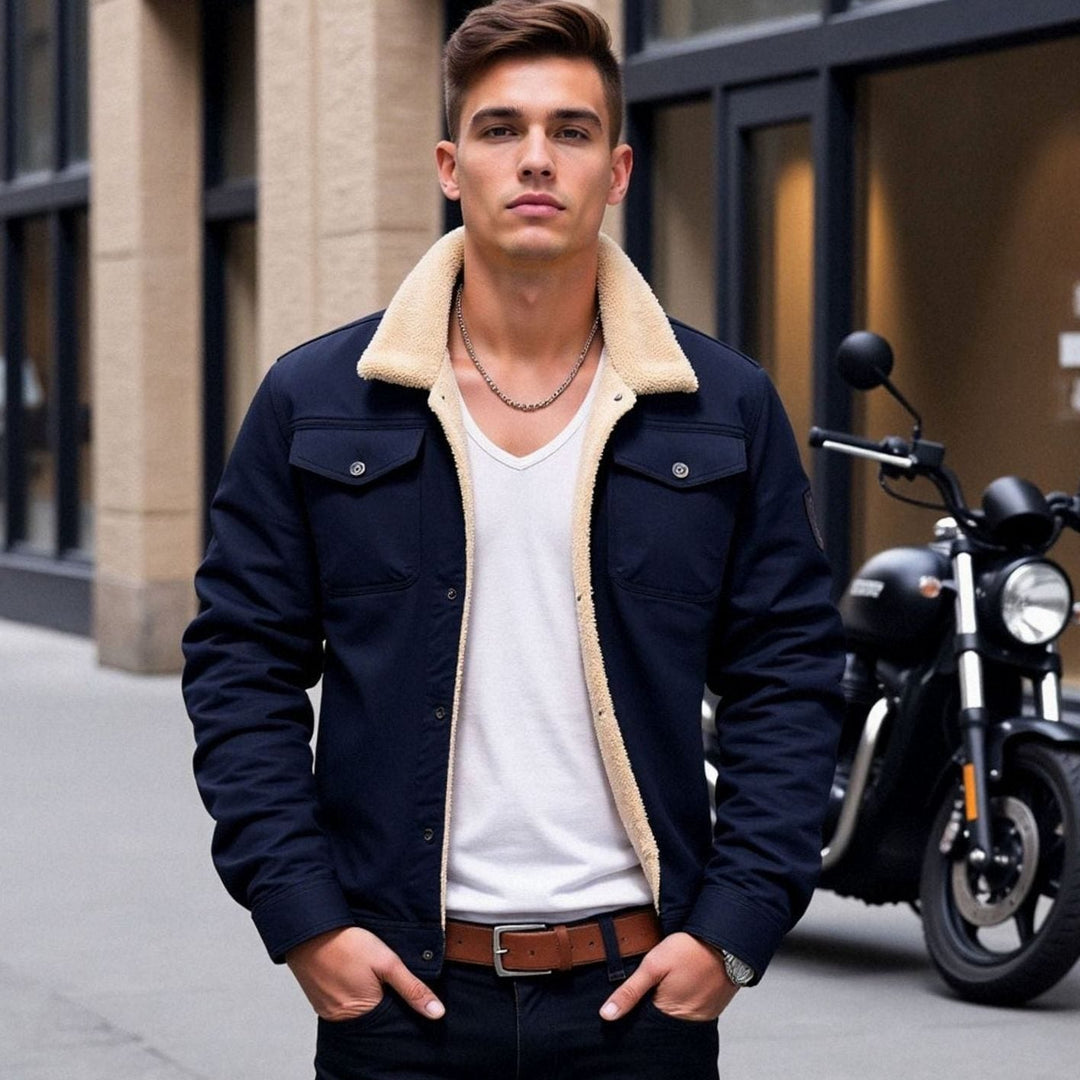 Palmer | Men's Sherpa-Lined Fleece Relaxed-Fit Winter Jacket