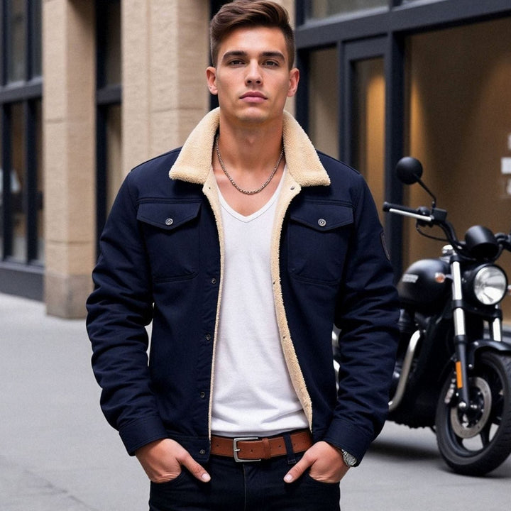 Palmer | Men's Sherpa-Lined Fleece Relaxed-Fit Winter Jacket