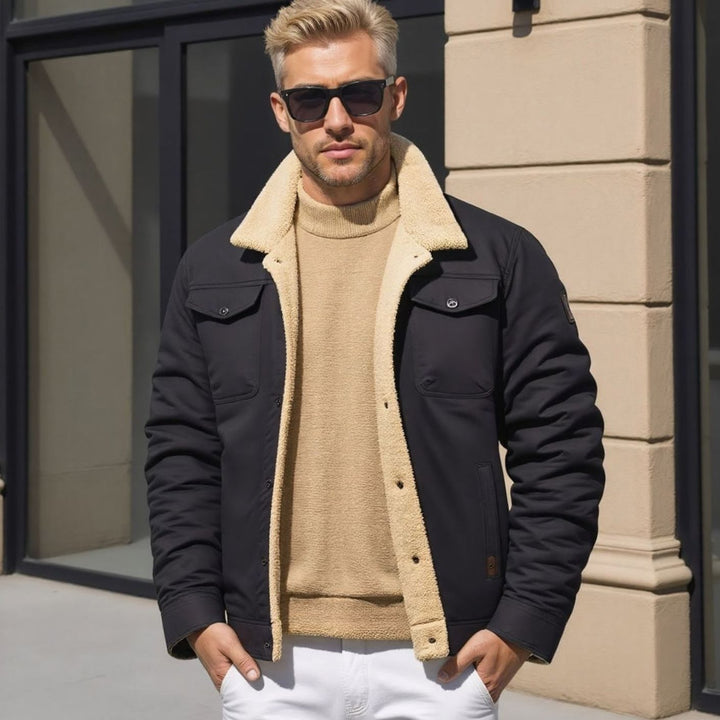 Palmer | Men's Sherpa-Lined Fleece Relaxed-Fit Winter Jacket