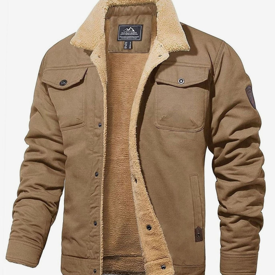 Palmer | Men's Sherpa-Lined Fleece Relaxed-Fit Winter Jacket