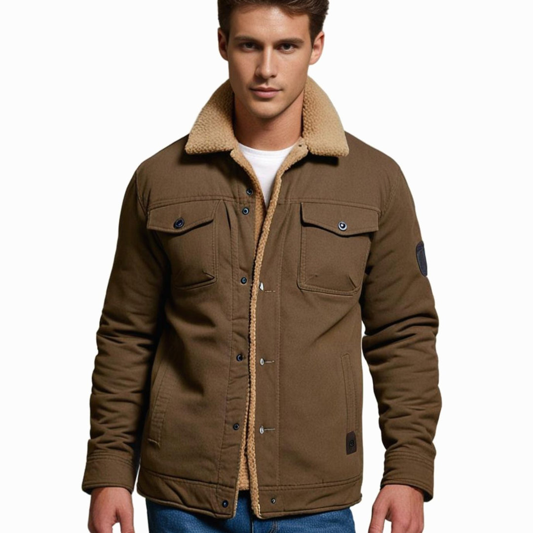 Palmer | Men's Sherpa-Lined Fleece Relaxed-Fit Winter Jacket