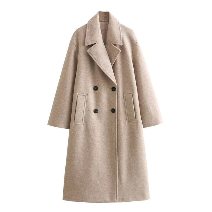Women’s Coat | Wide Longline Lapel