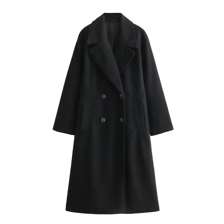 Women’s Coat | Wide Longline Lapel