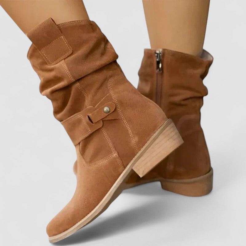 Boots for Women | Mid-Calf Structured Ankle Silhouette