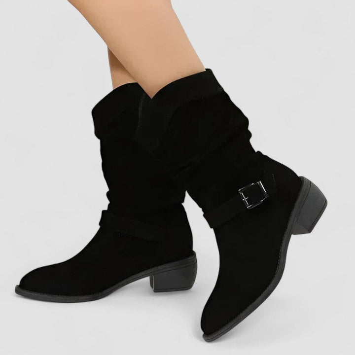 Boots for Women | Mid-Calf Structured Ankle Silhouette