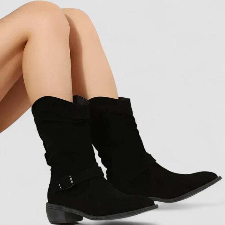 Boots for Women | Mid-Calf Structured Ankle Silhouette