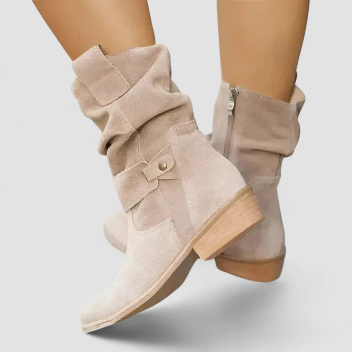 Boots for Women | Mid-Calf Structured Ankle Silhouette