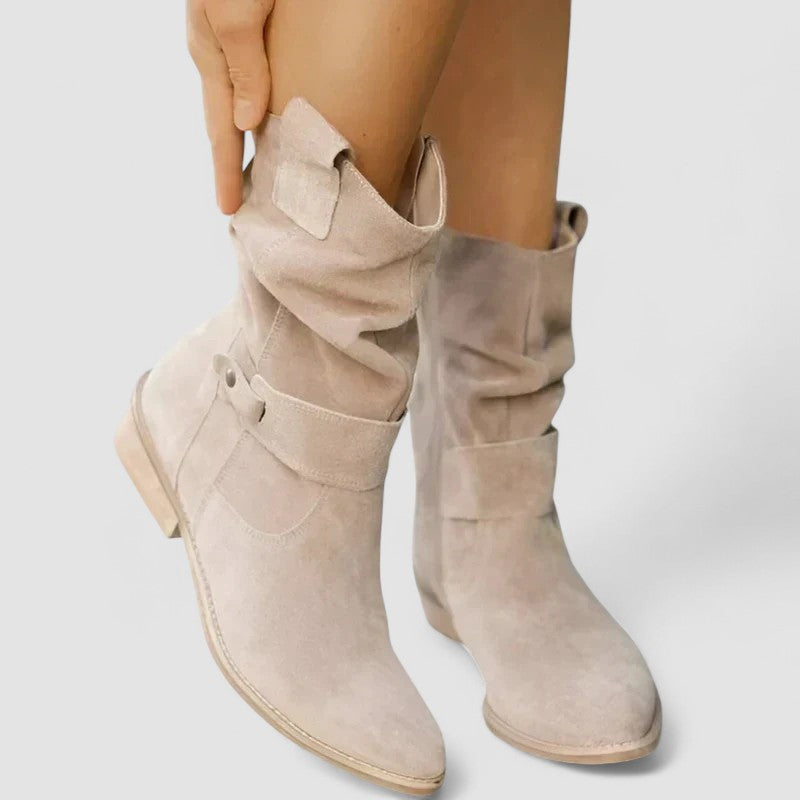Boots for Women | Mid-Calf Structured Ankle Silhouette