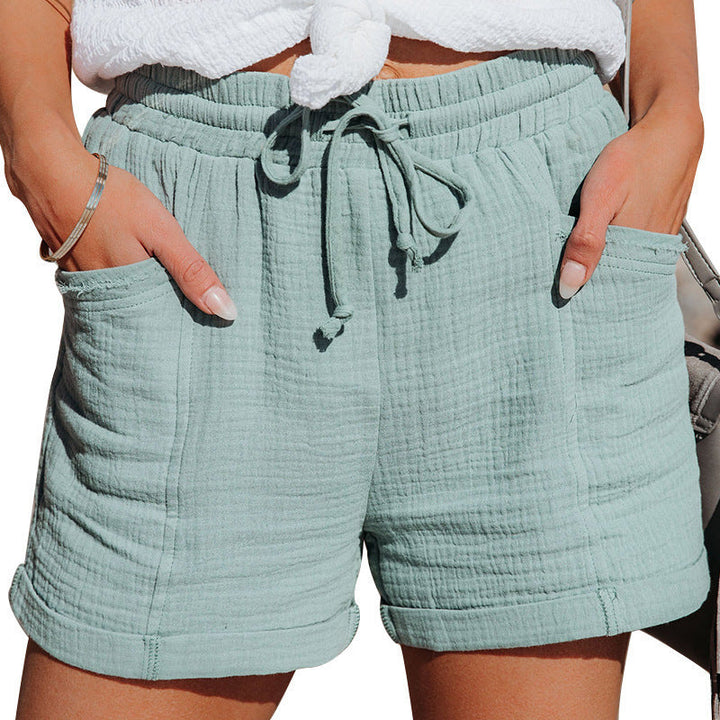 Women's Summer Shorts | Gathered Waistband and Adjustable