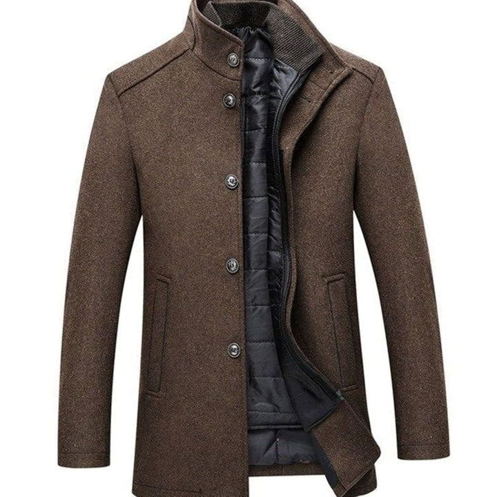 Ransom | Men's Stand Collar Button-Up Insulated Winter Jacket
