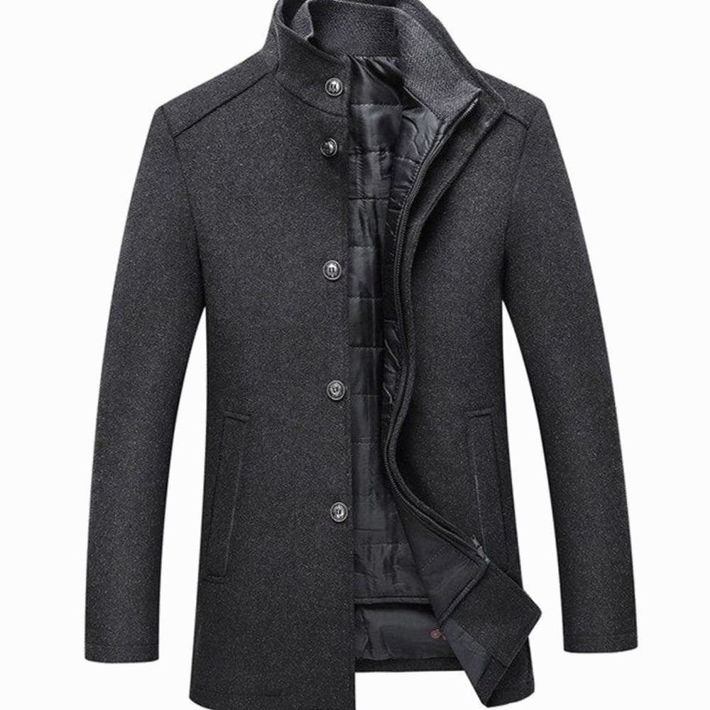 Ransom | Men's Stand Collar Button-Up Insulated Winter Jacket
