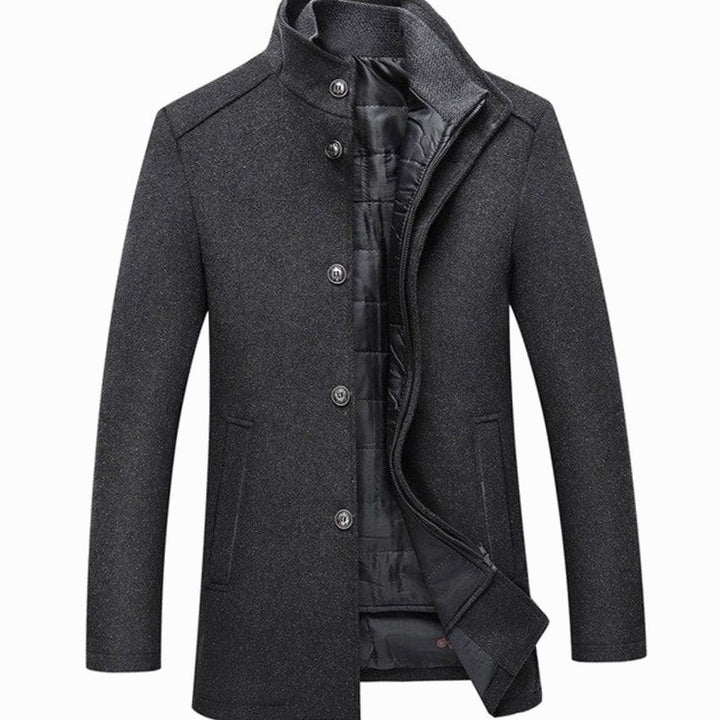 Ransom | Men's Stand Collar Button-Up Insulated Winter Jacket