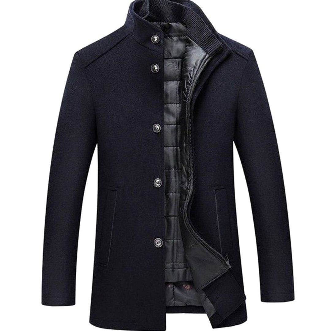 Ransom | Men's Stand Collar Button-Up Insulated Winter Jacket