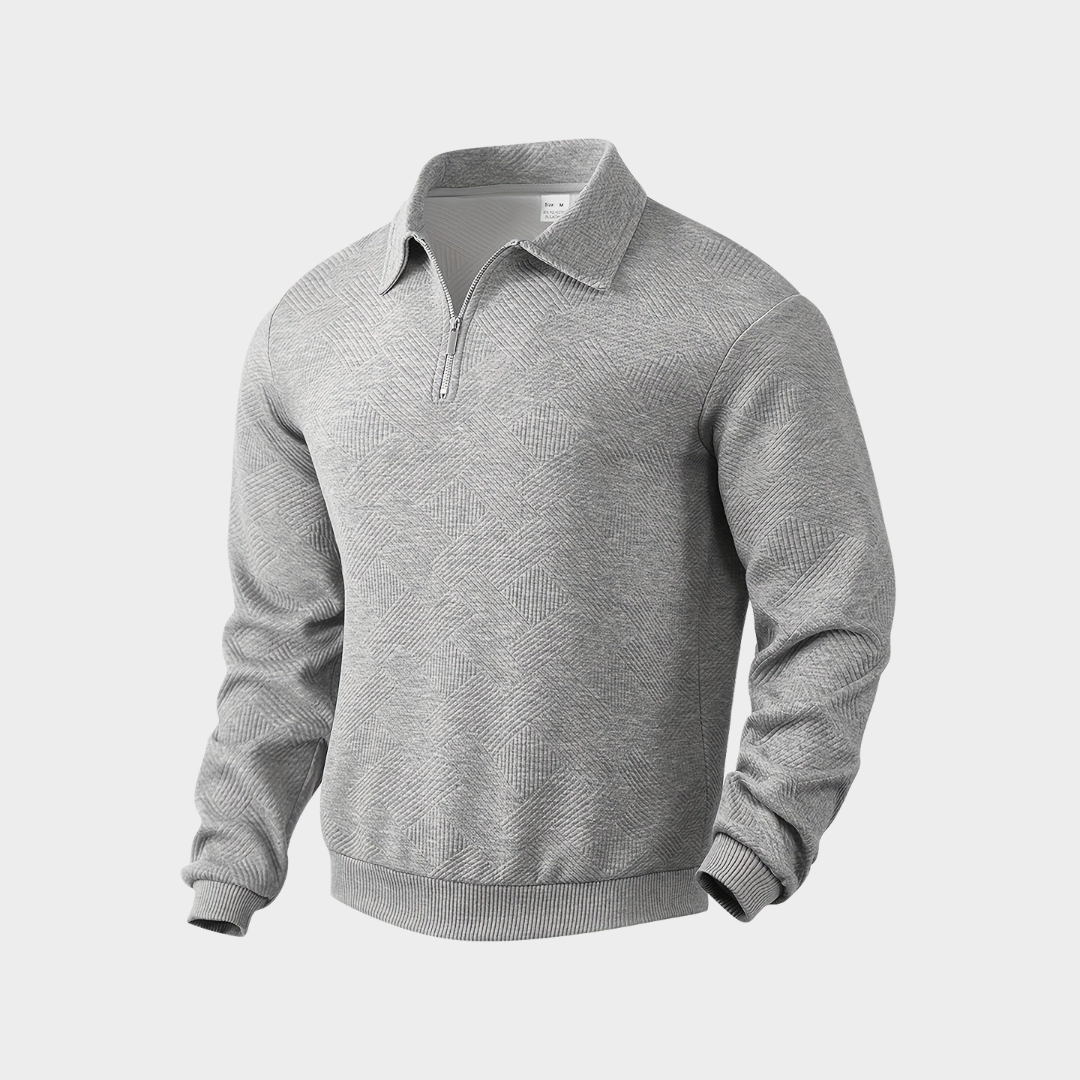 Redmond | Textured Half-Zip Pullover
