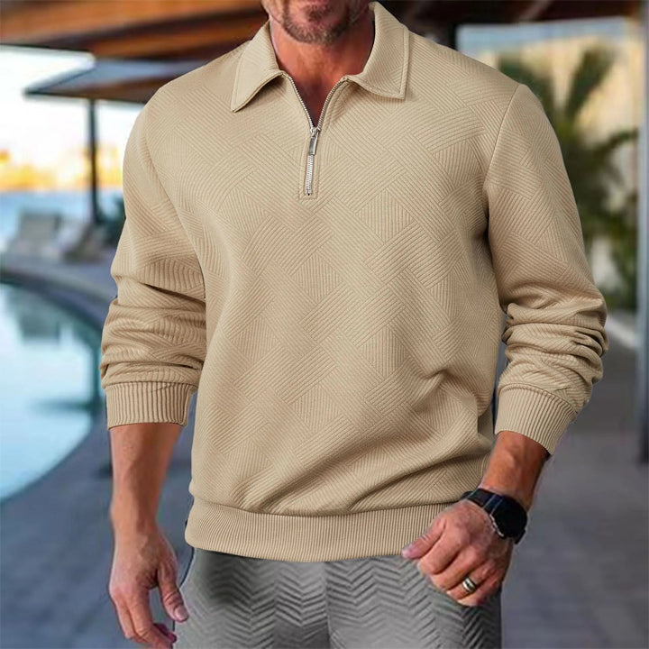 Redmond | Textured Half-Zip Pullover