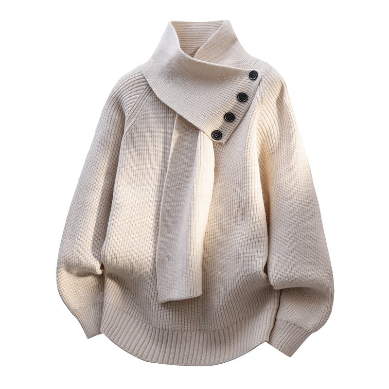 Women’s Sweater | Scarf-Style Neckline
