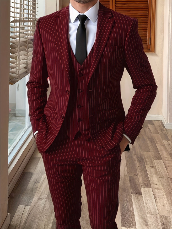 Roderick | Pinstripe Three-Piece Suit