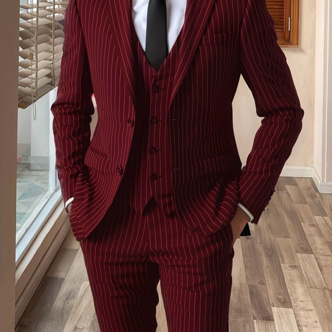 Roderick | Pinstripe Three-Piece Suit
