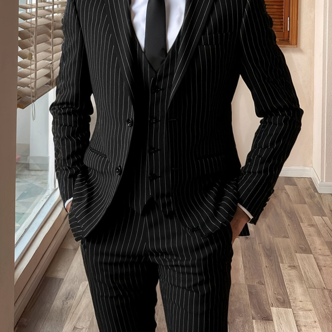 Roderick | Pinstripe Three-Piece Suit