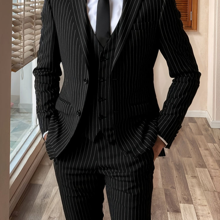 Roderick | Pinstripe Three-Piece Suit