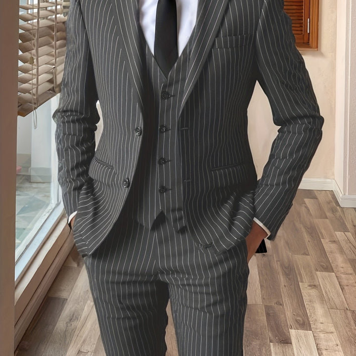 Roderick | Pinstripe Three-Piece Suit