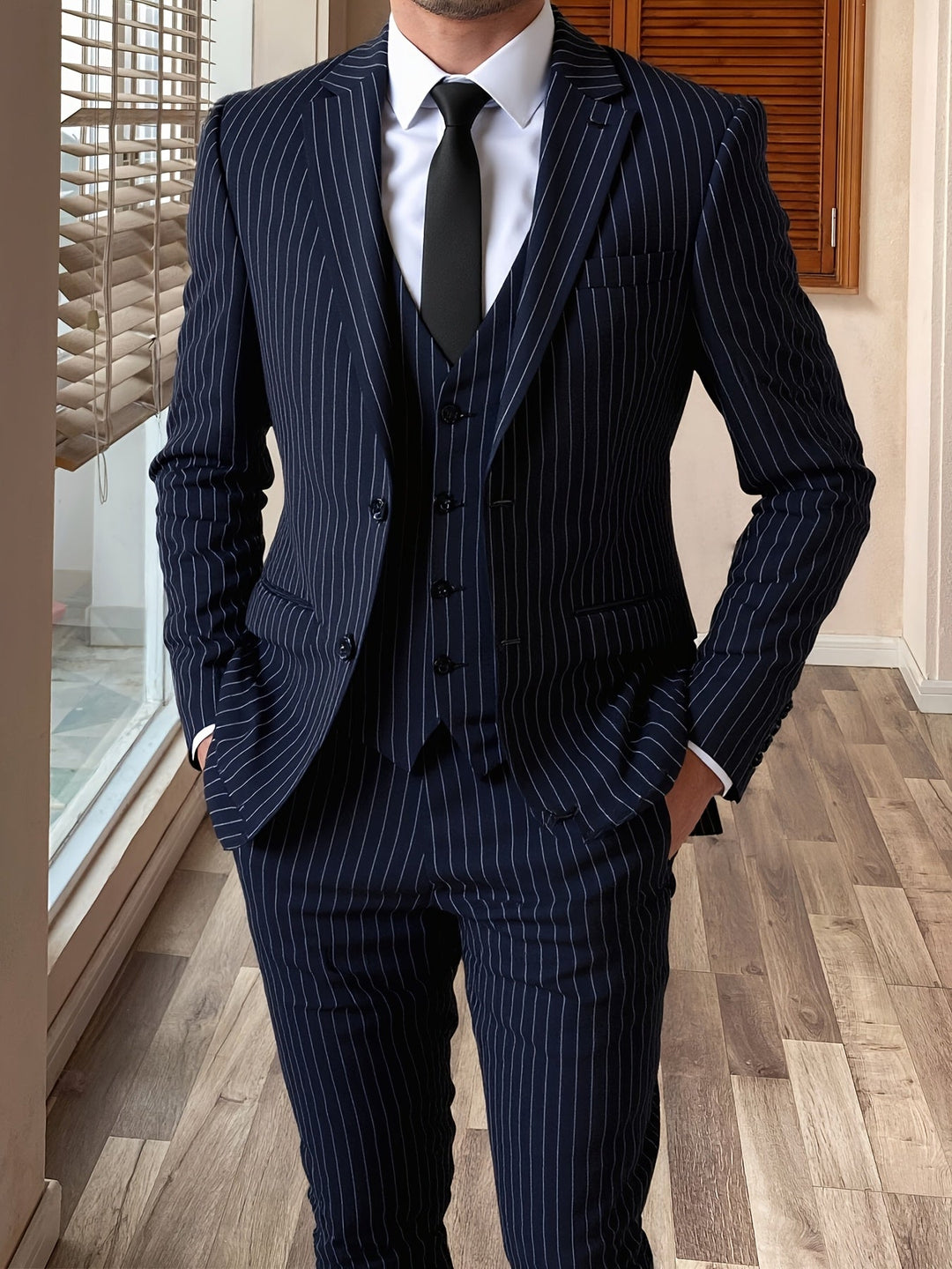Roderick | Pinstripe Three-Piece Suit