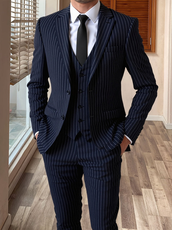 Roderick | Pinstripe Three-Piece Suit