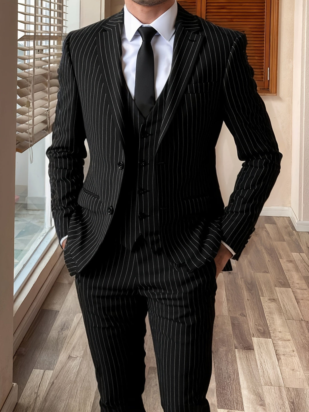 Roderick | Pinstripe Three-Piece Suit