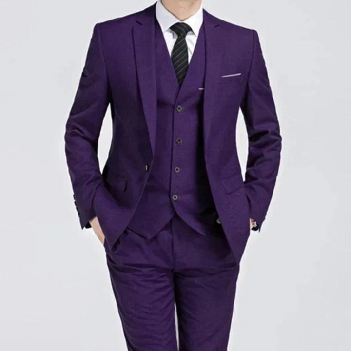 Roger | Men's Classic Three-Piece Tailored Suit