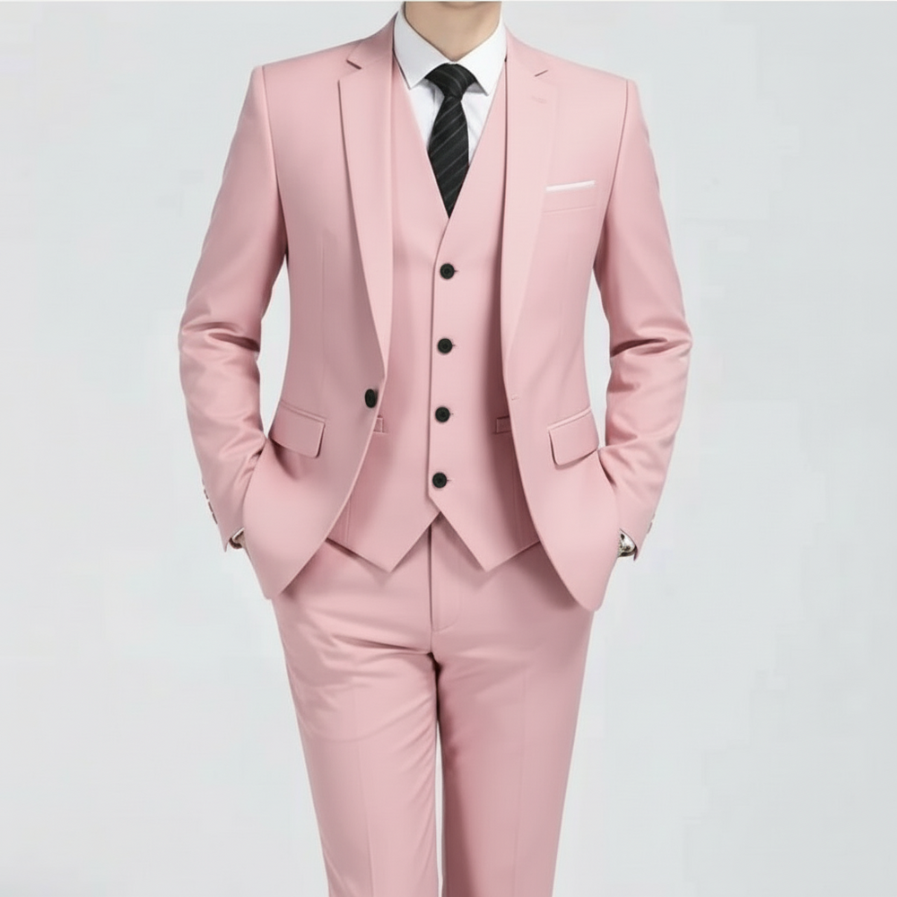 Roger | Men's Classic Three-Piece Tailored Suit