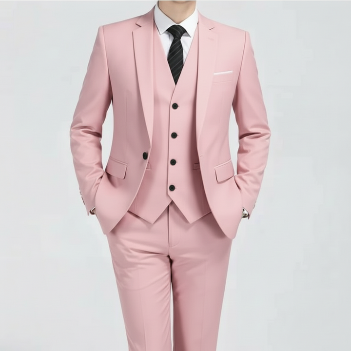 Roger | Men's Classic Three-Piece Tailored Suit