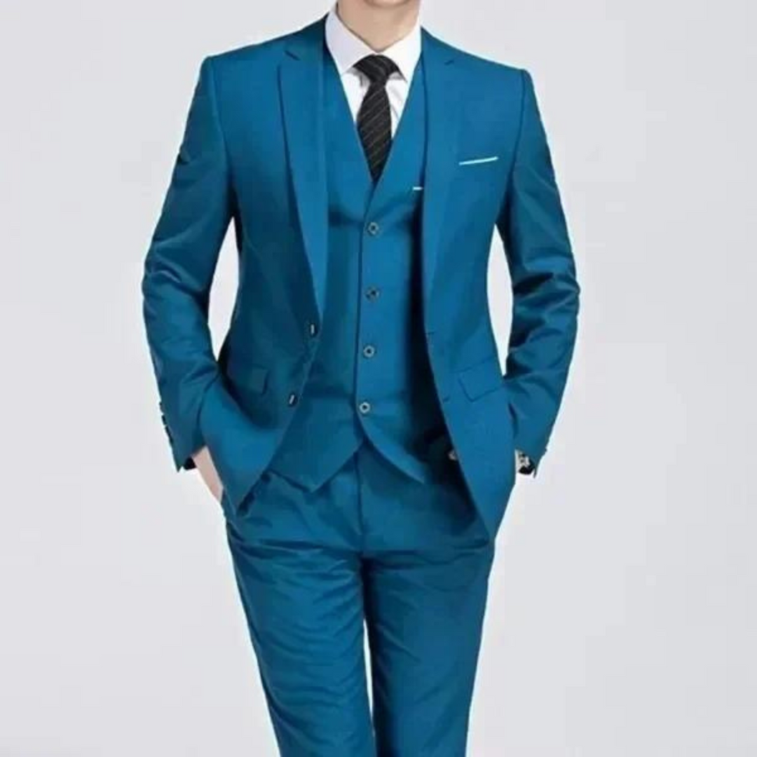 Roger | Men's Classic Three-Piece Tailored Suit