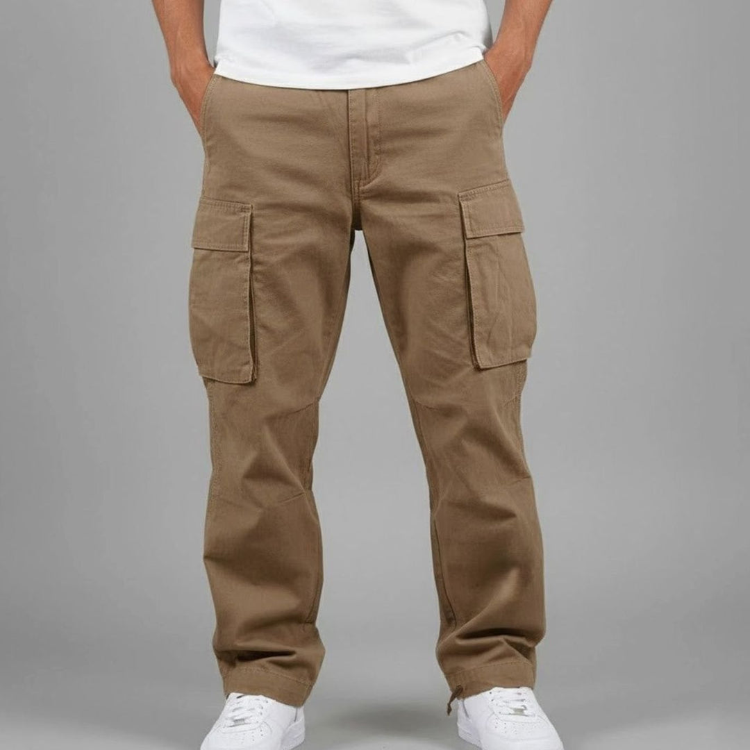 Roger | Men's Relaxed Fit Multi-Pocket Streetwear Cargo Pants